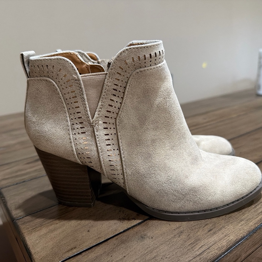 Cutout Ankle Booties